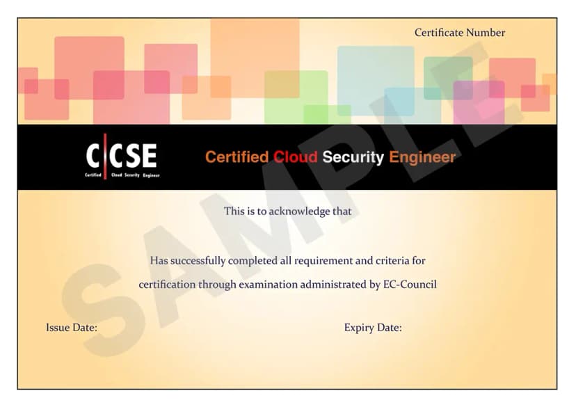 CCSE Certificate