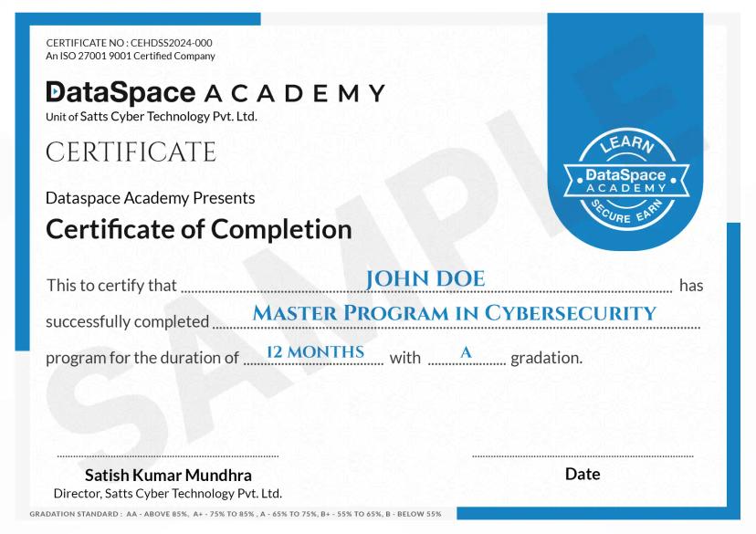 Course Certificate DataSpace Certification