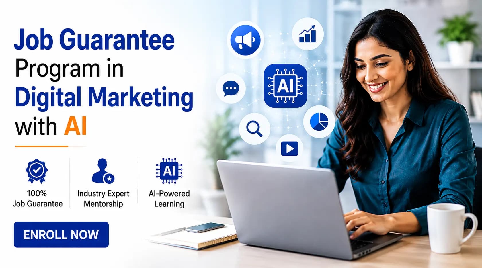 Job Guarantee Program in Digital Marketing with AI