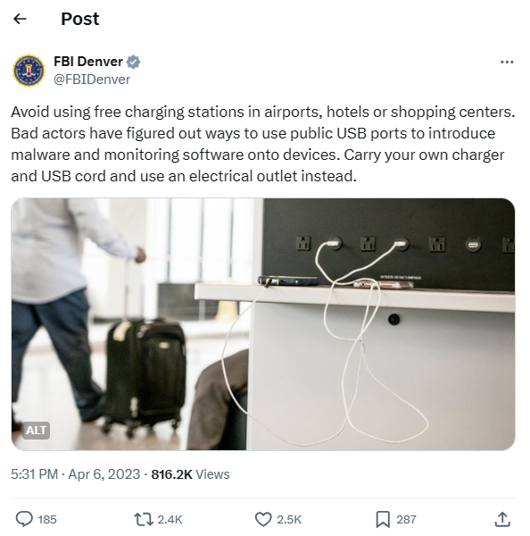 avoid free charging stations