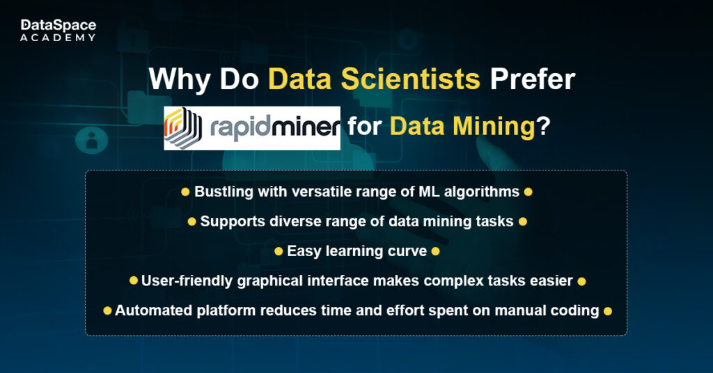 Why do data scientists prefer RapidMiner for data mining?